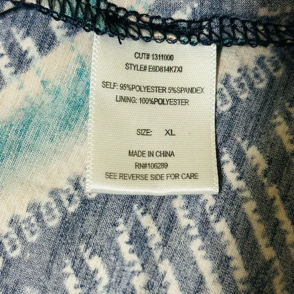 Chevron Strapless Dress in Multicolor - Picture 9 of 10